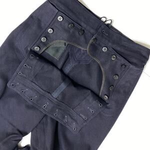 Vintage US Navy Sailor Wool Pants High Waist LONG 31